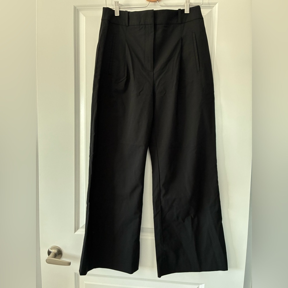 NWOT Veronica Beard Size 8 Ollie High Waist Wide Leg Pants - Black - Picture 11 of 12